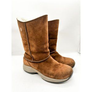 Merrell Primo Stitch High Polar Boots Brown Suede Waterproof Fleece 7